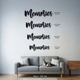 Metal Wall Decor With Memories Inscription