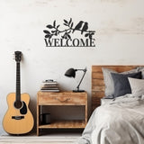 Birds On The Branch Metal Wall Decor In Welcome Post