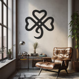 Irish Shamrock Leaf Metal Wall Art