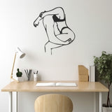 Lime Art Metal Wall Decor Art With Embracing Bodies