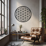 Round Abstract Pattern Metal Wall Decor