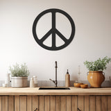 Peace Symbol Metal Wall Art