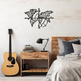 Directional Compass Metal Wall Art