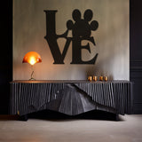 Love Paw Lettering Metal Wall Decor