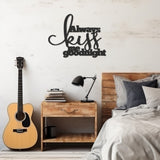 Always Kiss Me Goodnight Lettering Metal Wall Decor