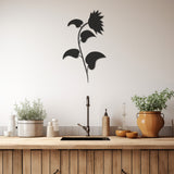 Wind And Sunflower Metal Wall Art