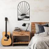 Sunny Road And Window Metal Wall Art
