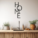 Vertical Home Text Metal Wall Art