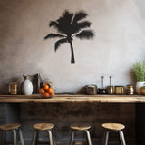 Coconut Tree Shadow Metal Wall Art