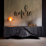 Metal Wall Decor With Amore Inscription