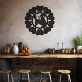 Mother Child Mother'S Day Silhouette Metal Wal Art