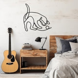 Cat Line Art Metal Wal Decor