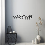 Metal Wall Decor With Welcome Lettering