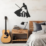 Silhouette Of Star Wars Characters Metal Wall Art Decor