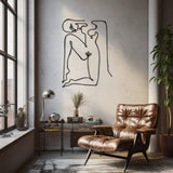 Minimalist Woman Metal Wall Art
