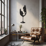 Love And Glass Metal Wall Art