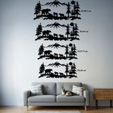 Abstract Mountain Pattern Metal Wall Decor