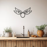 Having Wings Eyelash Metal Wall Art