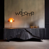 Metal Wall Decor With Welcome Lettering