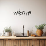 Metal Wall Decor With Welcome Lettering