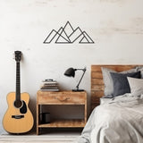 Abstract Mountain Pattern Metal Wall Decor
