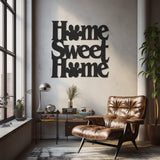 Home Sweet Home Paw Lettering Metal Wall Decor