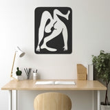 Minimalist Human Silhouette Metal Wall Art