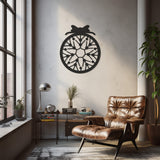 Ribbon Detailed Ornament Metal Wall Art