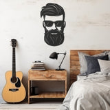 Man Portrait Metal Wall Art