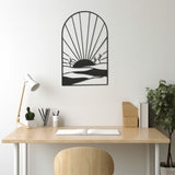 Sunny Road And Window Metal Wall Art