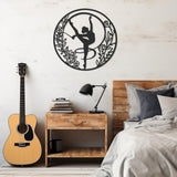 Ballet Girl Metal Wall Art Decor