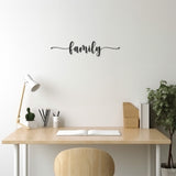 Metal Wall Decor With Family Inscription