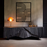 Decorative Path And Frame Metal Wall Art