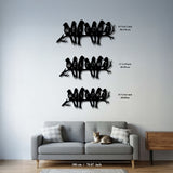 Handcrafted Ballet Core, Metal Wall Art