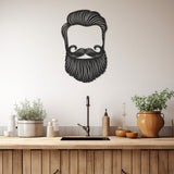 Hair, Beard Figure Metal Wall Art