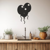 Flying Balloons Metal Wall Art