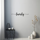 Metal Wall Decor With Family Inscription