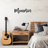 Metal Wall Decor With Memories Inscription