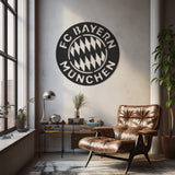 Fc Bayern Munchen Logo Metal Wall Art Decor