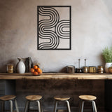 Decorative Path And Frame Metal Wall Art