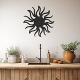 Sun Flower Design Metal Wall Art