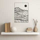Serene Dunes Metal Wall Art for Living Room, Bedroom - Elegant Nature Inspired Wall Decor