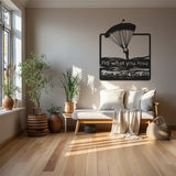 Parachute Fun Metal Wall Art, Do What U Love Inspirational Decor