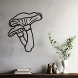 Unique Mushroom Metal Wall Art, Enchanting Fungi Sculpture for Kitchen Decor