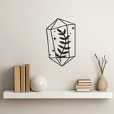 Geometric Patterned Metal Wall Decor,Leaf Design Artwork