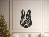 French Bulldog Metal Wall Art, Modern Pet Decor