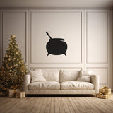 Cauldron Metal Wall Art for Kitchen, Dining Area - Rustic Home Decor