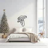 Unique Mushroom Metal Wall Art, Enchanting Fungi Sculpture for Kitchen Decor