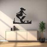 Ocean Themed Wall Art, Mermaid Design Metal Decor