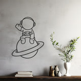 Astronaut Metal Wall Art, Outer Space Decor